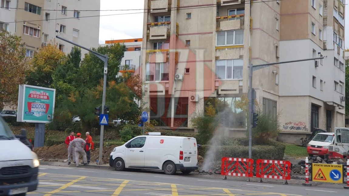 Incident în municipiul Iași. S-a spart o țeavă de gaze în zona CUG - FOTO