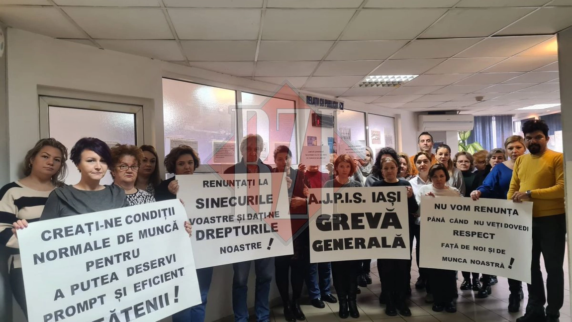 A treia zi de grevă generală la AJPIS, AJOFM și ITM Iași