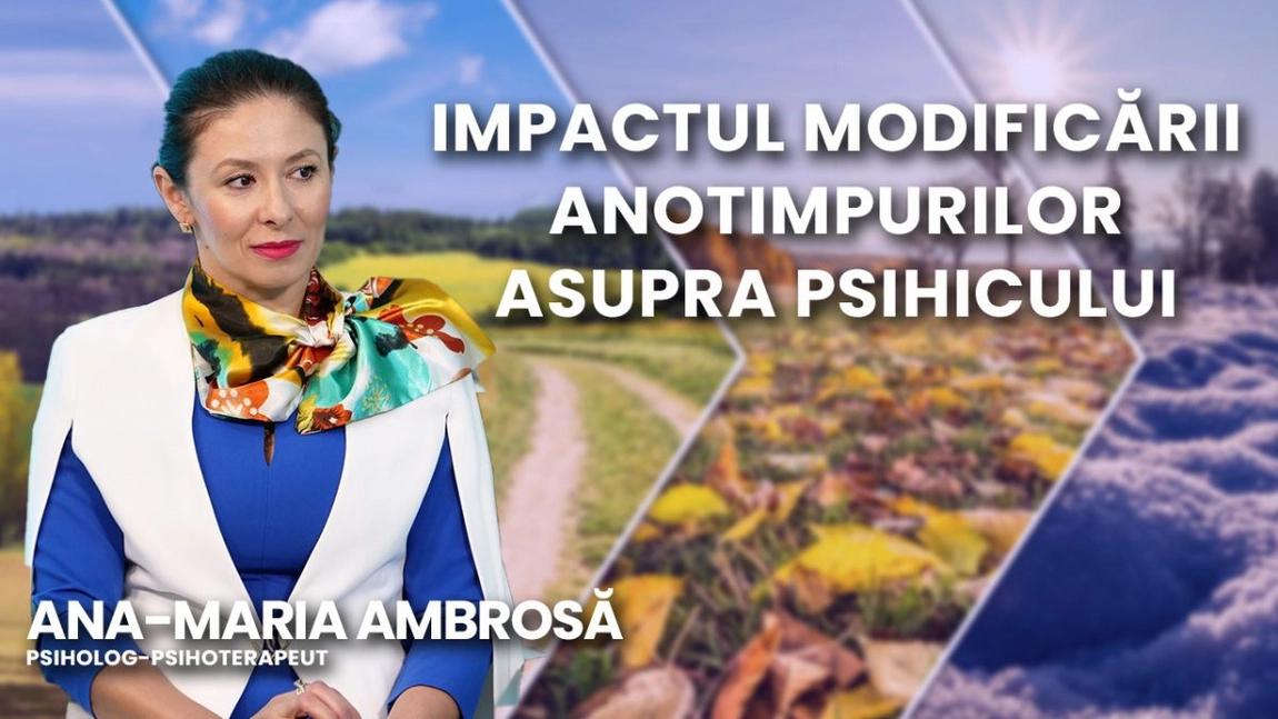 LIVE VIDEO - Ana-Maria Ambrosă, psiholog-psihoterapeut, discută în emisiunea BZI LIVE despre modificările prin care trecem odată cu schimbarea la ora de iarnă - FOTO