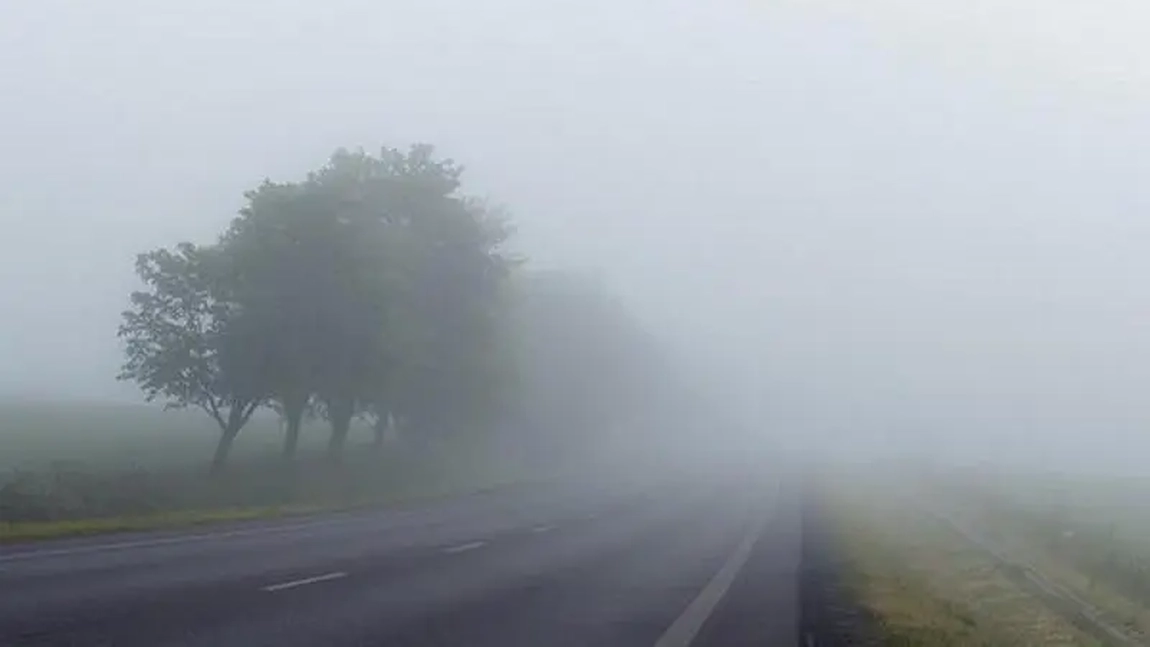 Atenţie, şoferi! Cod galben de ceaţă, la Iaşi