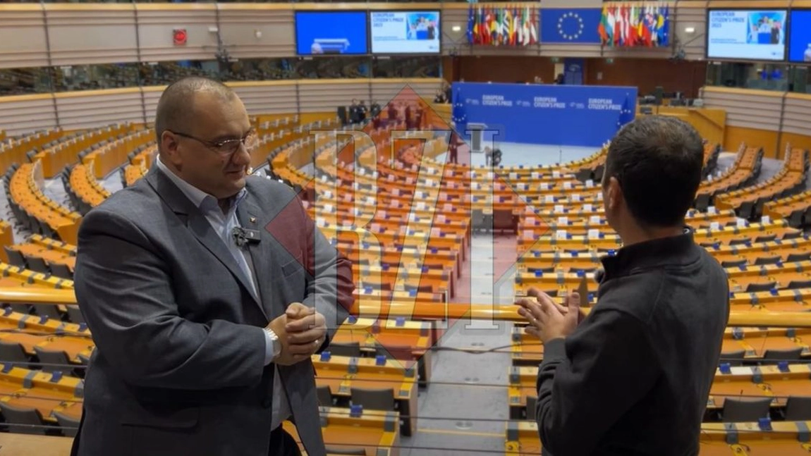Cristian Terheș, europarlamentar România, explică ce se întâmplă în sala principală din Parlamentul European de la Bruxelles - VIDEO