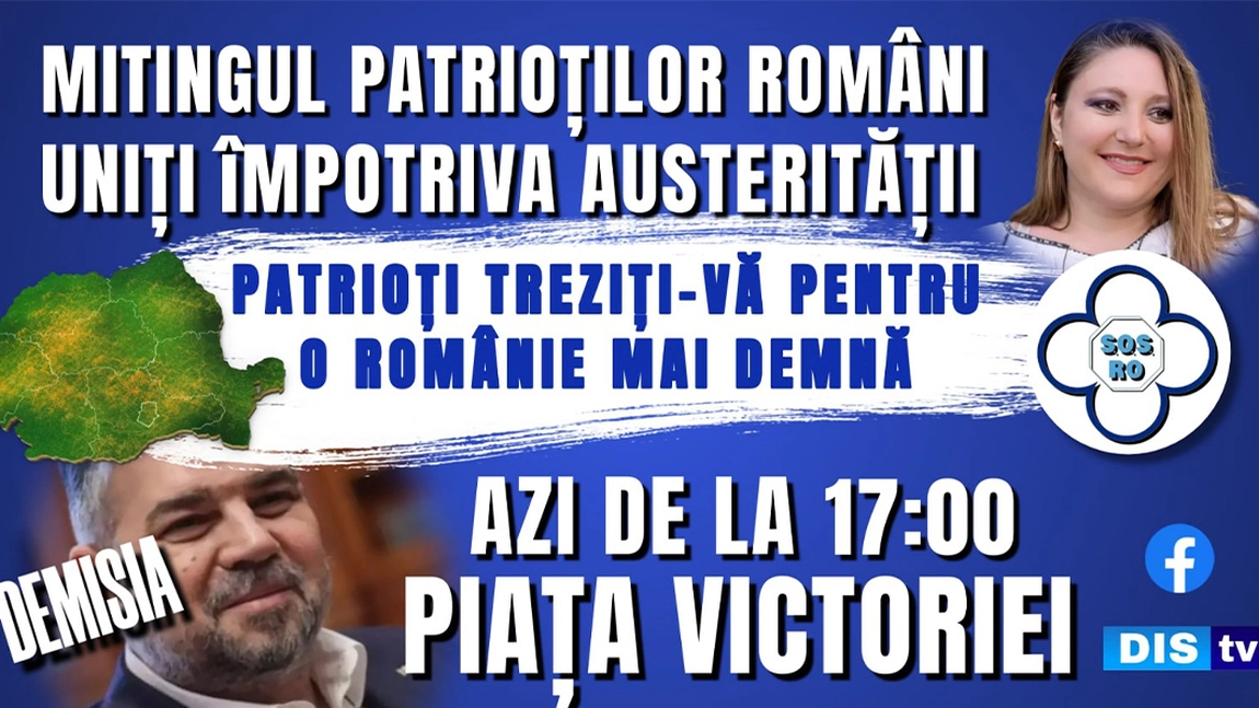 S.O.S. România protestează în faţa Guvernului. Care sunt solicitările senatorului de Iași, Diana Șoșoacă