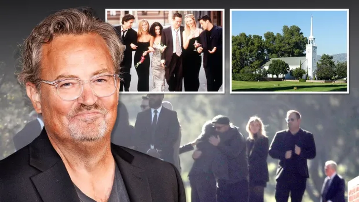 Actorul Matthew Perry din serialul 'Friends' a fost înmormântat în Los Angeles - VIDEO