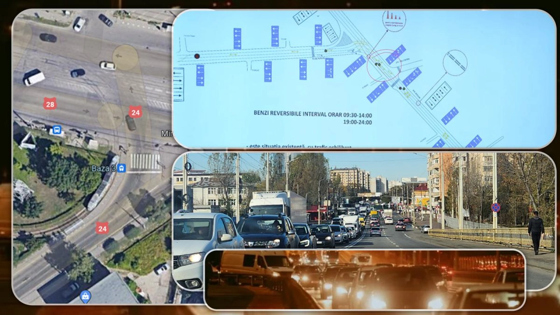 Primarul Mihai Chirica crede că a găsit soluția pentru traficul infernal din Iași: benzi reversibile spre Bucium și sens giratoriu în Baza 3 – FOTO/VIDEO