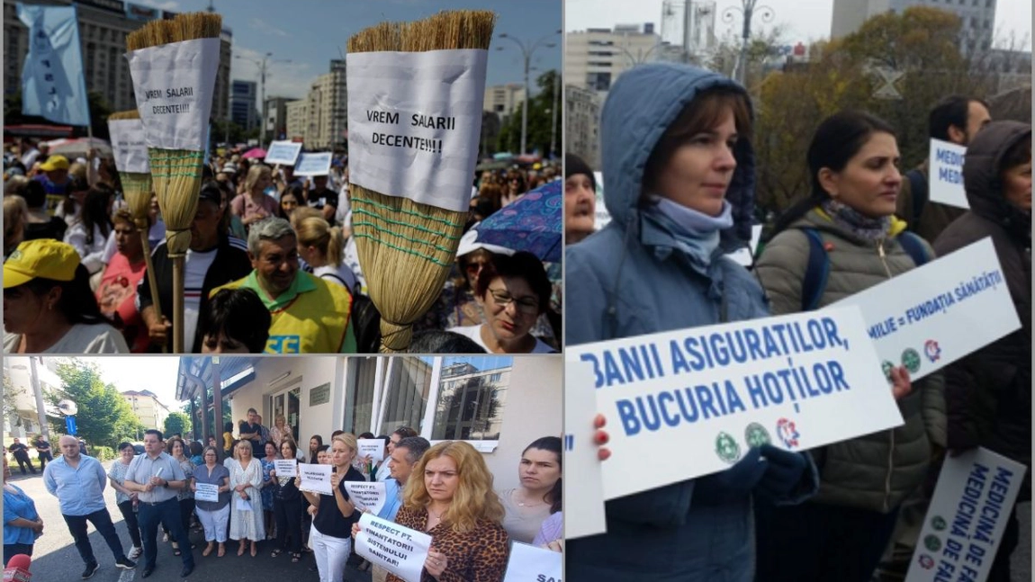 Protest pe perioadă nedeterminată a angajaților Casei Naţionale de Asigurări de Sănătate: 