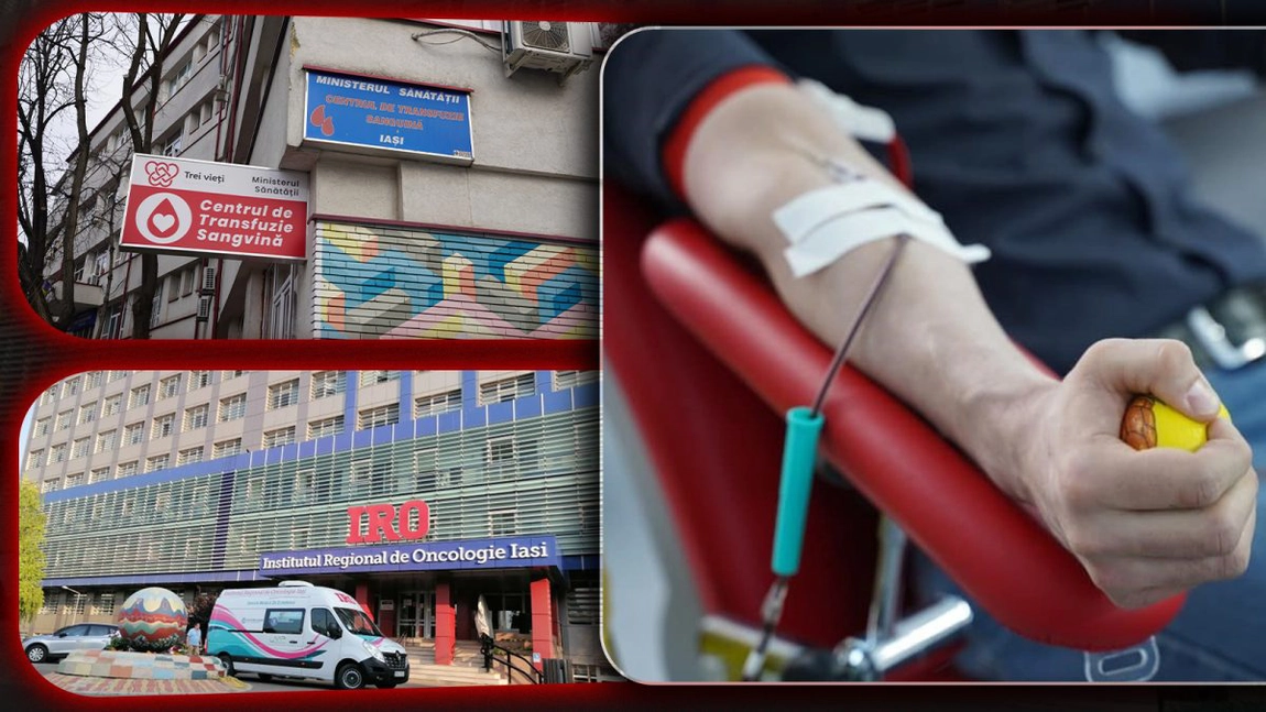 Este nevoie urgent de sânge și trombocite pentru un pacient diagnosticat cu cancer! Bărbatul este internat la IRO Iaşi