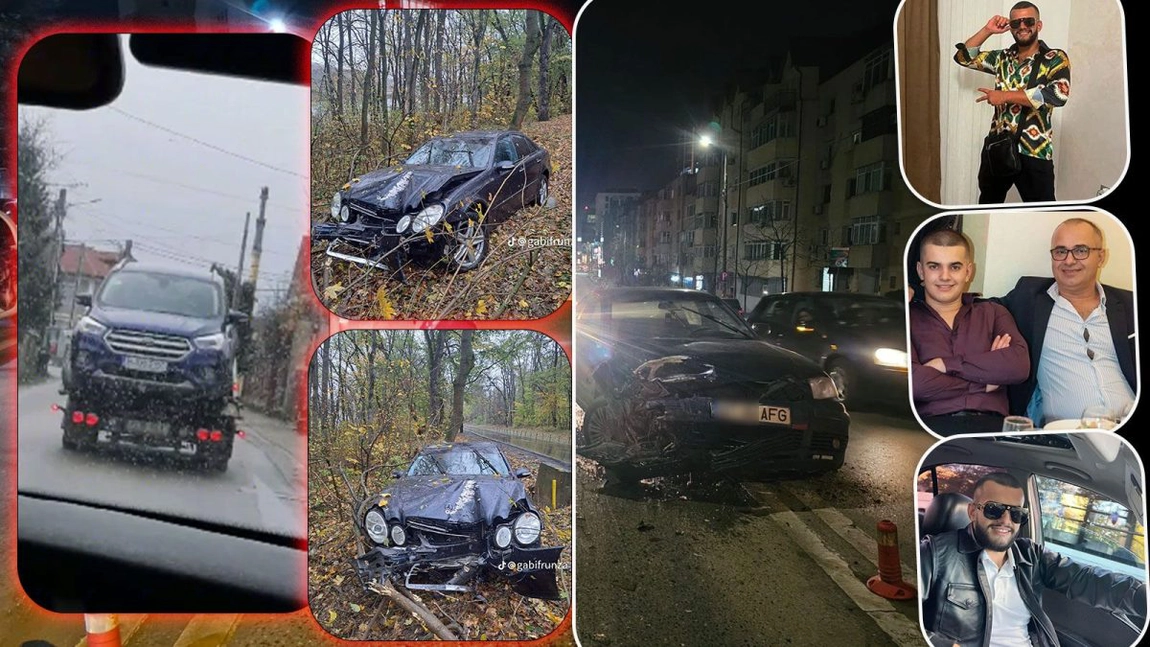 Fiul afaceristului care a provocat accidentul de pe strada Sfântul Lazăr se laudă pe TikTok cu mașini boțite în trafic! Cum a fost fentată victima la poliție - FOTO/VIDEO