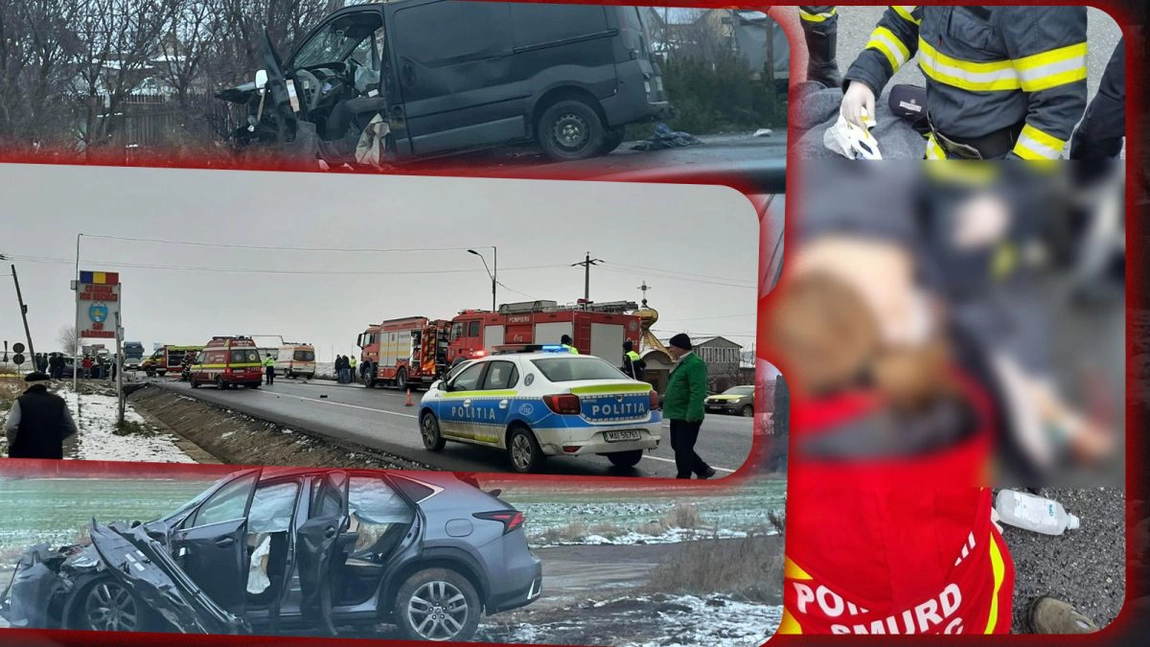 Filmul accidentului mortal de la Războieni. Șoferul autoutilitarei a decedat din cauza unei manevre greșite. Și-a găsit sfârșitul pe asfalt, după ce a fost proiectat prin parbriz – FOTO/VIDEO, UPDATE