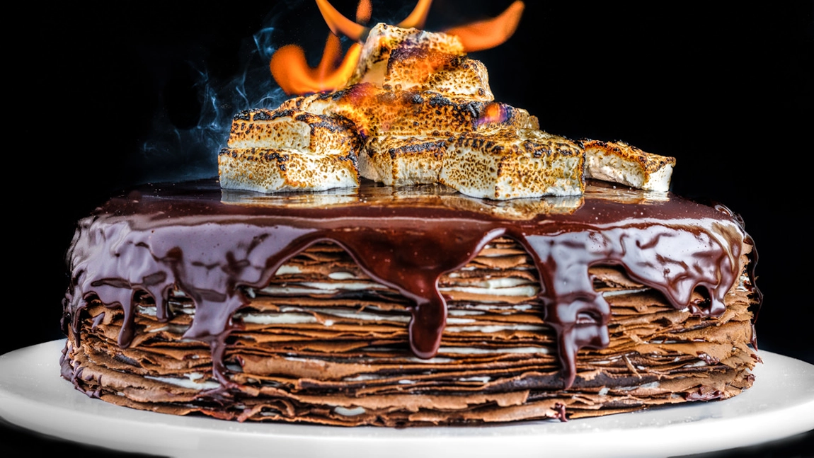 Tort de clătite cu Nutella. O adevărată încântare pentru papilele gustative