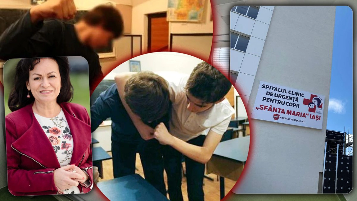 Un copil de zece ani a ajuns la Spitalul „Sf. Maria” din Iași după ce a fost bătut de colegii de clasă la școală. Băiatul acuza dureri de câteva zile - FOTO