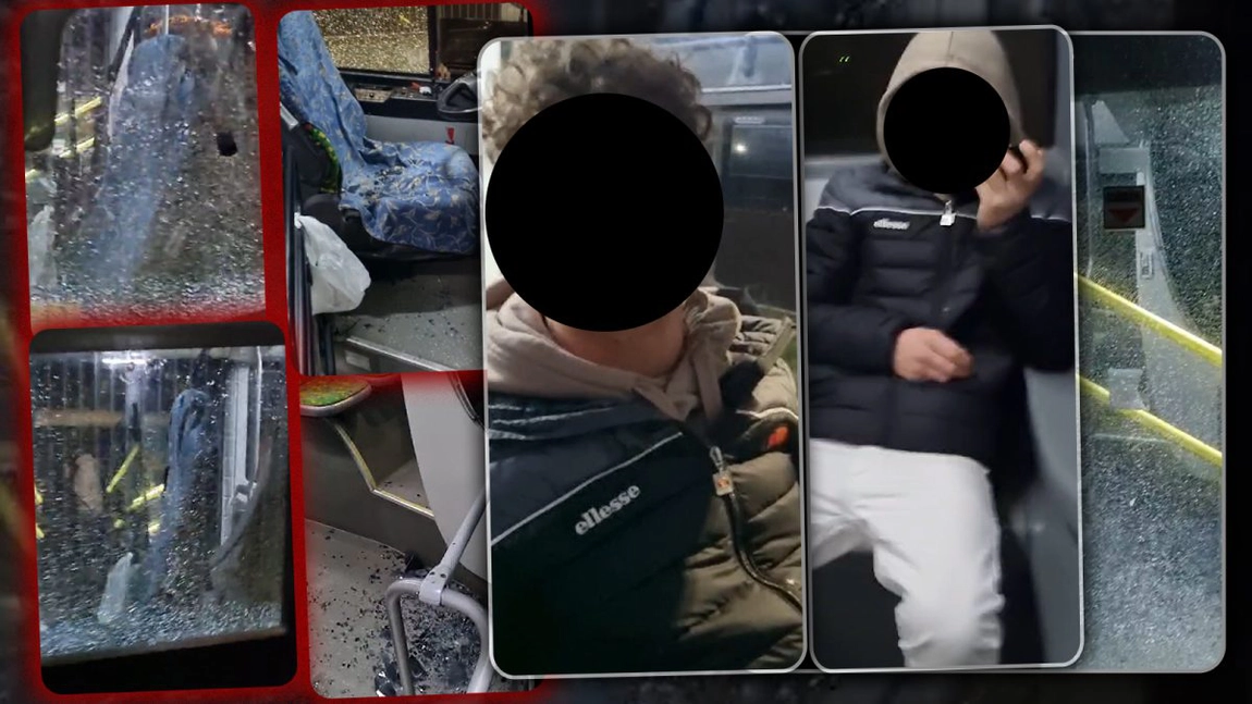 Imagini ireale, surprinse la Iași! Un adolescent a încercat să lovească o femeie într-un autobuz CTP, apoi a spart toate geamurile cu pietre: „A început să mă înjure după ce l-am pus să composteze biletul” - FOTO/VIDEO