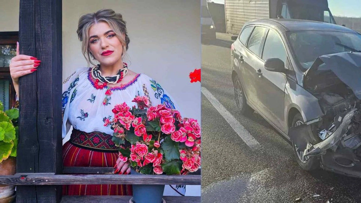 Interpreta de muzică populară Diana Sârbu, la un pas de moarte. A intrat cu mașina într-o cisternă cu petrol