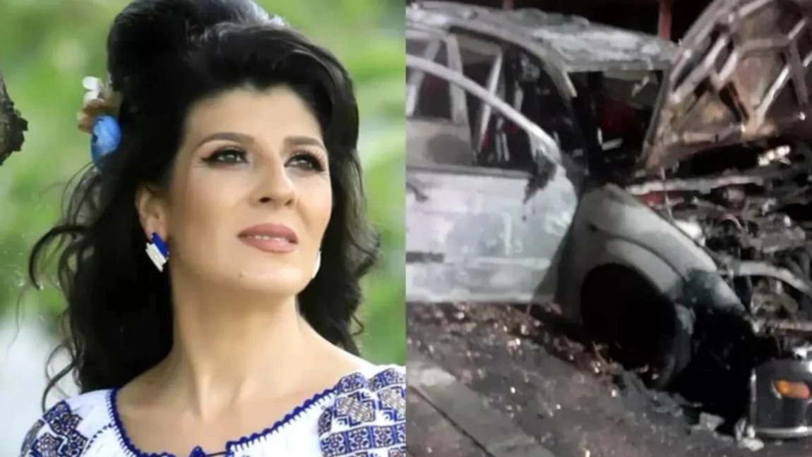 O cântăreaţă de muzică populară şi familia, implicați într-un grav accident. Mașina în care se afla a luat foc