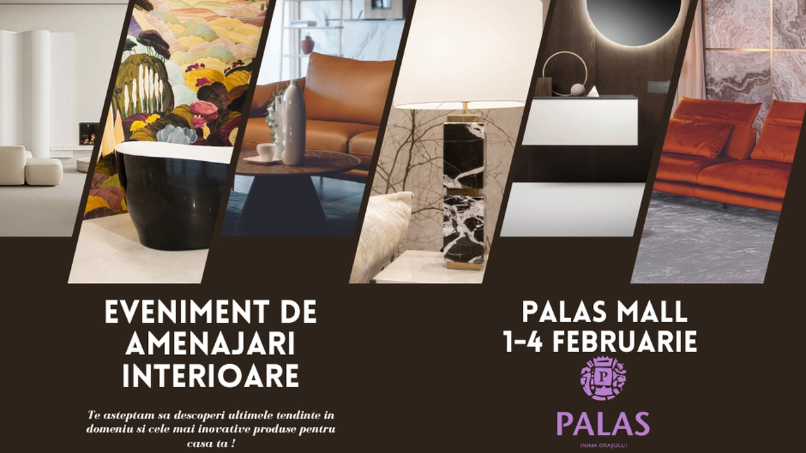 Descoperă cele mai noi tendințe și inovații în domeniul amenajărilor interioare, la prima ediție a Interior Design Week de la Palas!