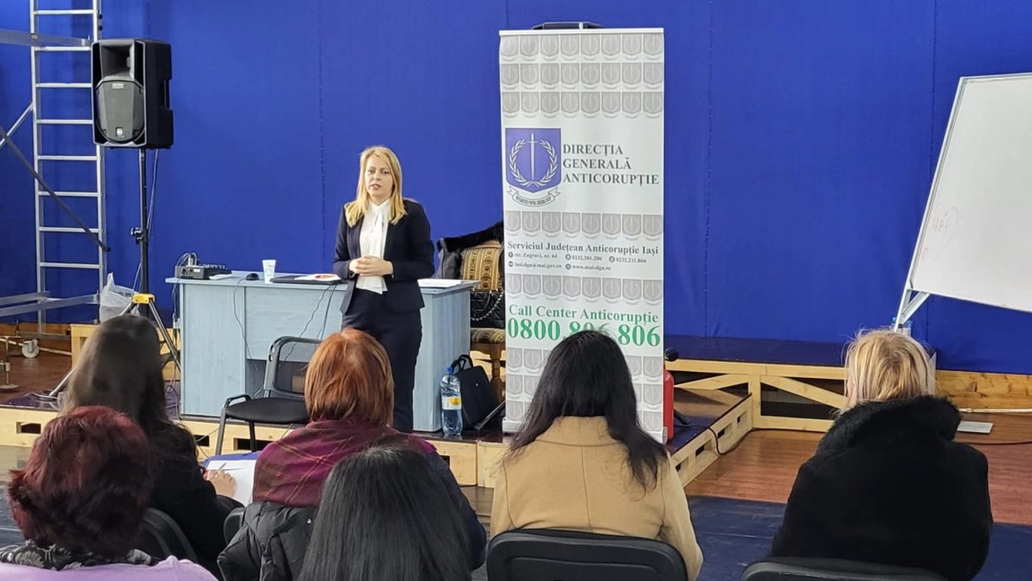 Activitate de educație anticorupție pentru promovarea integrității, organizată de DGA Iași
