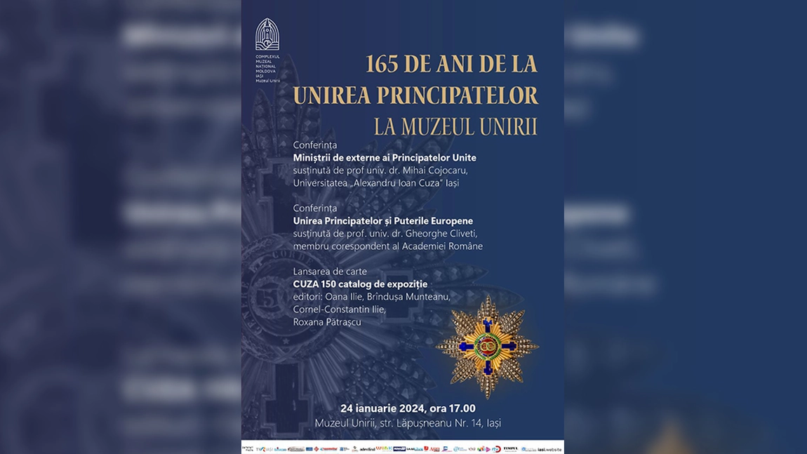 Evenimente dedicate împlinirii a 165 de ani de la Unirea Principatelor, la Muzeul Unirii din Iași