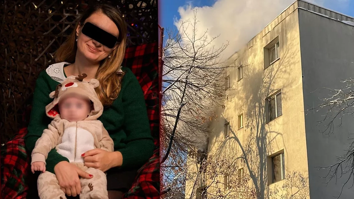 Care este starea de sănătate a mamei care a sărit de la etajul 3, după ce locuința sa era în flăcări