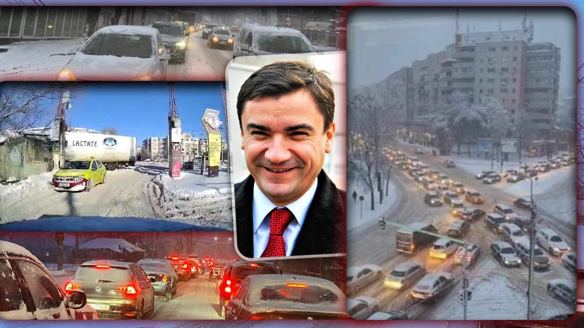Incompetența primarului Mihai Chirica lovește din nou! Zăpada de 30 cm a blocat tot Iașul, iar oamenii sunt revoltați - FOTO/VIDEO