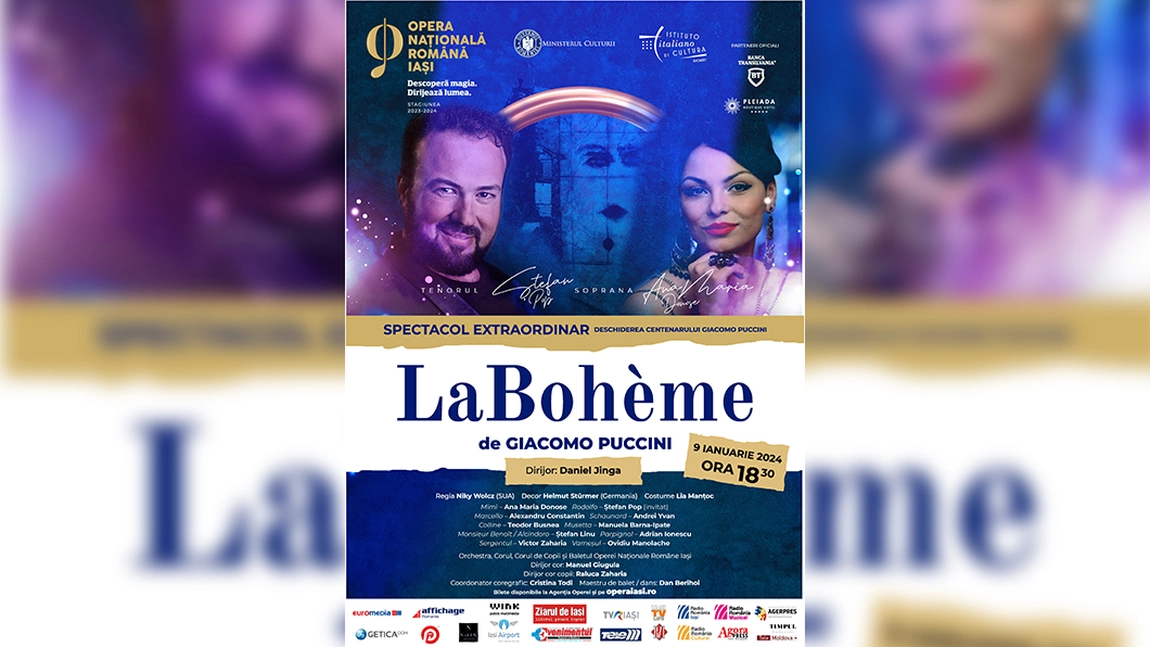 Invitat de renume internațional la primul spectacol al Operei Iași din 2024