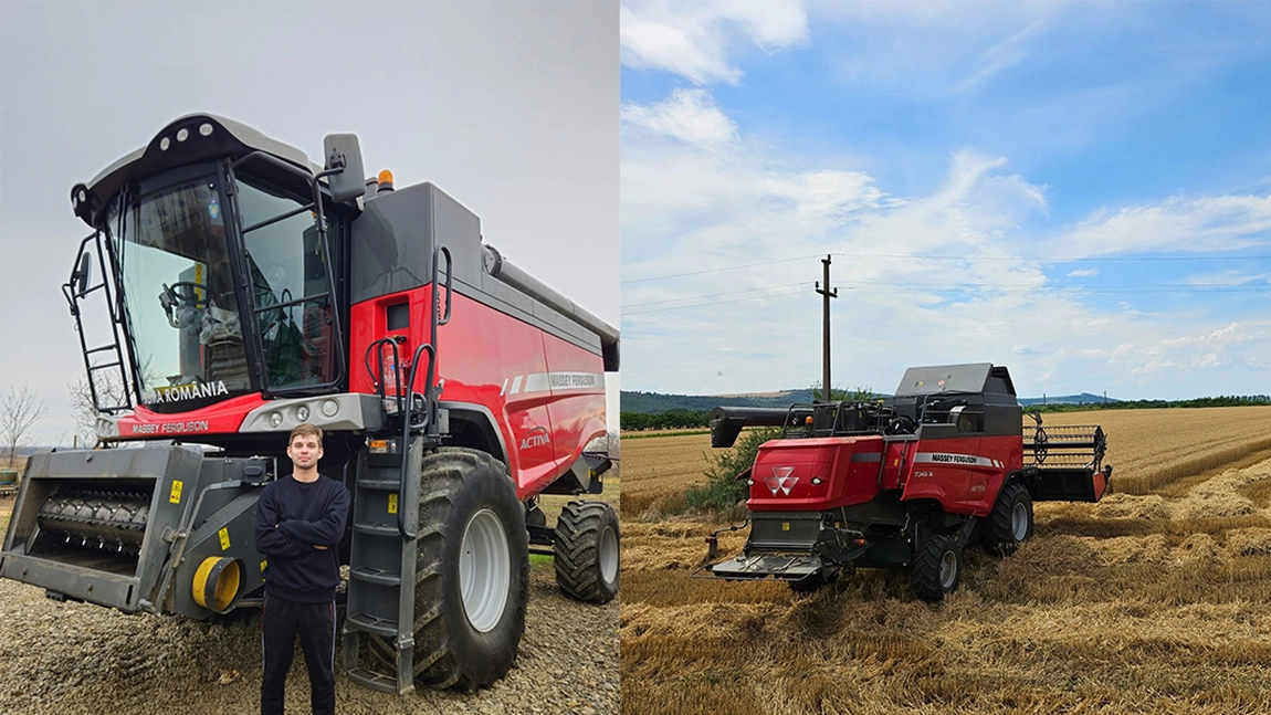 Arătura, lucrare a trecutului pentru un inginer agronom din Iaşi, care foloseşte tehnologia minimum - till, de conservare a solului - FOTO