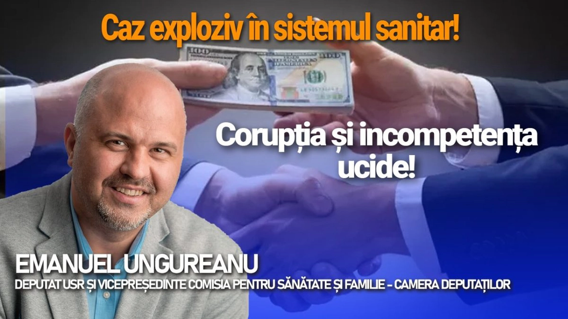LIVE VIDEO - Deputatul USR, Emanuel Ungureanu, vicepreședinte al Comisiei pentru Sănătate și Familie din Camera Deputaților face dezvăluiri bombă din sistemul sanitar, la BZI LIVE