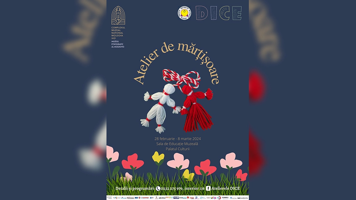 Ateliere de mărțișoare la Palatul Culturii din Iași