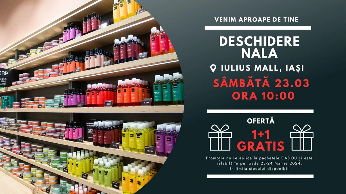 Weekend plin la Iulius Mall Iasi: inaugurarea Nala, ateliere pentru copii și petrecere cu muzică live
