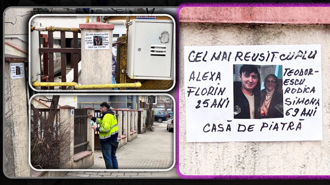 Cel mai reușit cuplu din Iași! Florin are 25 de ani, iar Rodica are 69. Fotografii cu cei doi au apărut pe gardurile din Nicolina: „Găina bătrână face ciorba bună” – FOTO