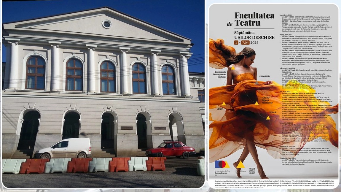 Începe săptămâna ușilor deschise la Facultatea de Teatru a Universității Naționale de Arte „George Enescu” Iași - FOTO