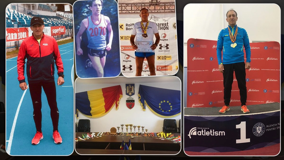 Îl vedeți? Câți kilometri credeți că aleargă în fiecare zi? Dumitru Sârbu are 61 de ani și se poate lua la întrecere oricând cu un adolescent - FOTO