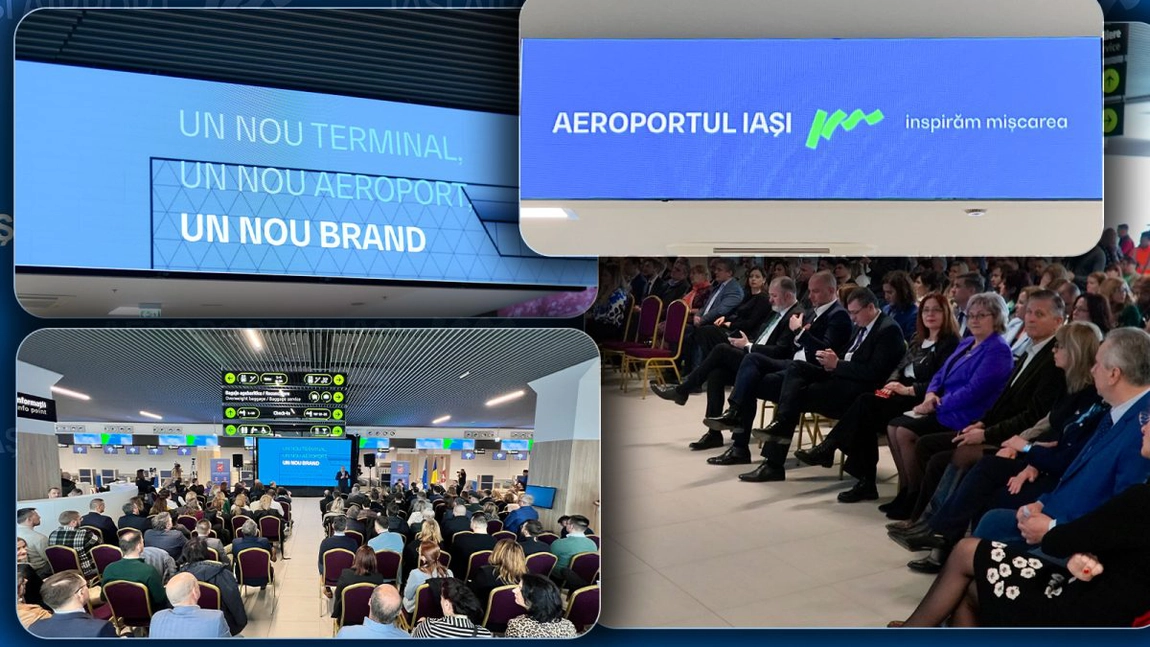 Controverse uriașe în urma lansării logoului Aeroportului Internațional Iași! Zeci de mii de euro au fost cheltuiți pentru o siglă pe care nimeni nu o înțelege - FOTO