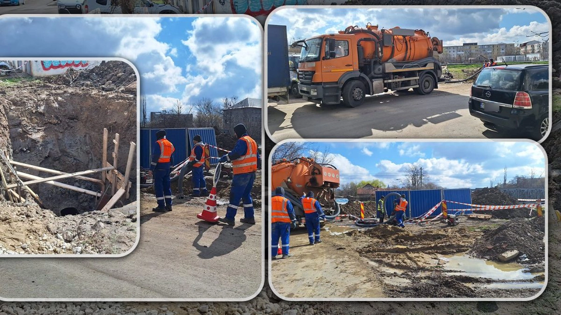 Localnicii dintr-un cartier din Iași sunt revoltați din cauza lucrărilor de la ApaVital. Echipele de muncitori au descoperit o magistrală importantă - FOTO