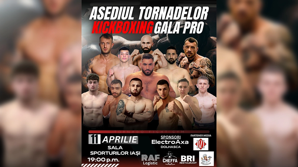 Cei mai tari sportivi din România vin la Iași. Tornado Fight Gym organizează gala de kickboxing „Asediul Tornadelor”