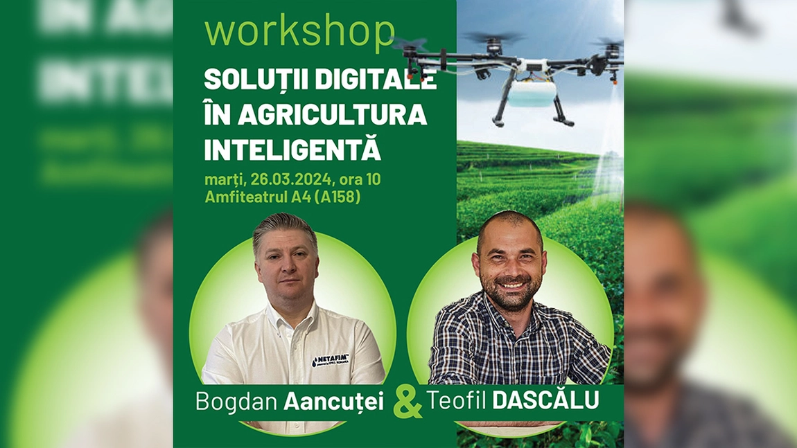 Soluții digitale în agricultura inteligentă, la USV Iași