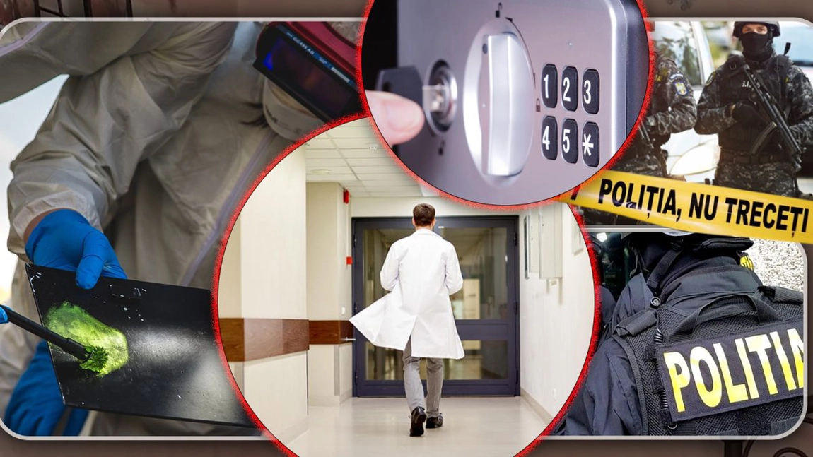 Jaf ca în filme, cu un medic din Iași în prim-plan. Un seif ascuns în spatele unui tablou a fost scos cu dalta din perete. Totul a durat doar câteva minute - EXCLUSIV/FOTO