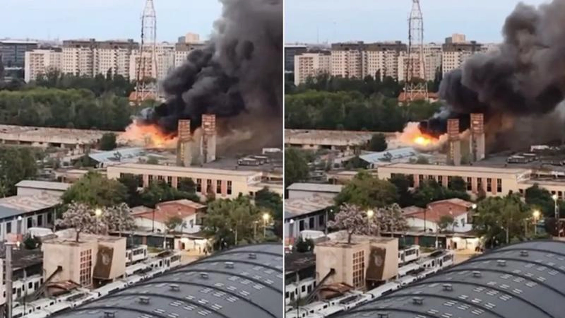 Incendiu puternic în București! Mai multe echipaje de pompieri au fost trimise la fața locului