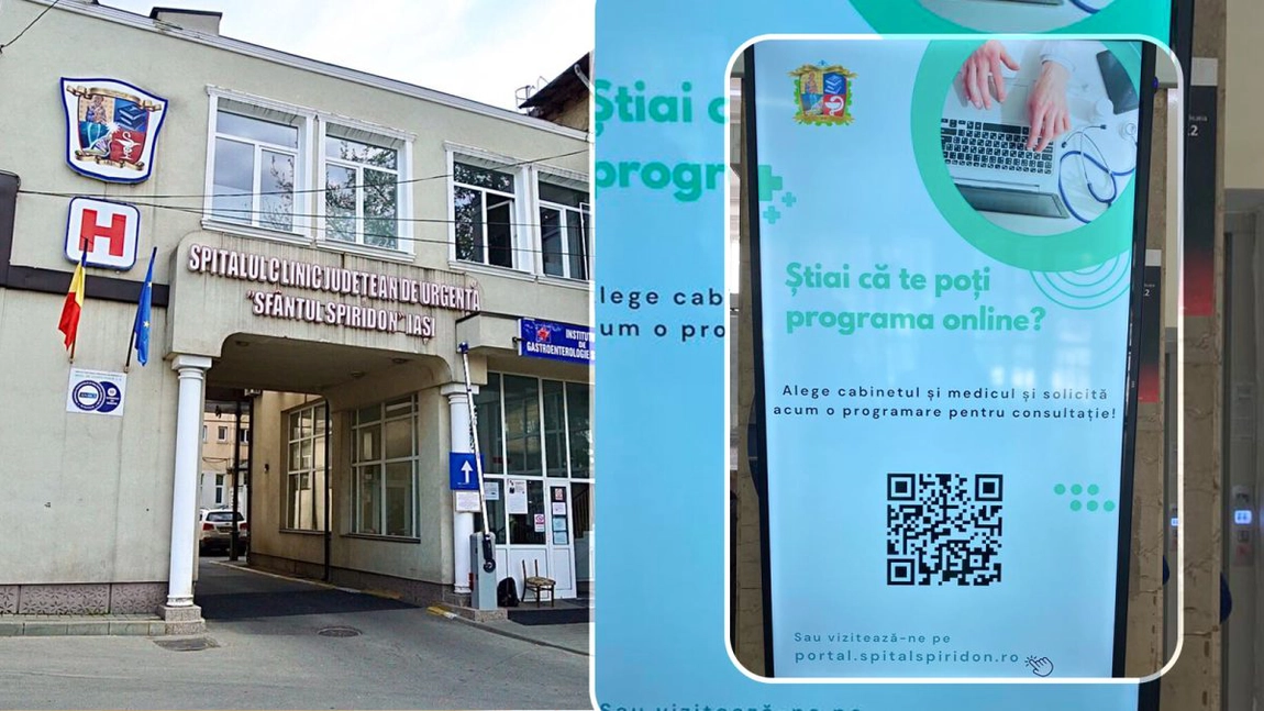 Pacienții sunt tot mai interesați să se programeze online la consultații! În anul 2023, la Spitalul Clinic Județean de Urgență „Sf. Spiridon” Iași, s-au înregistrat 22.392 de programări pe portal - FOTO