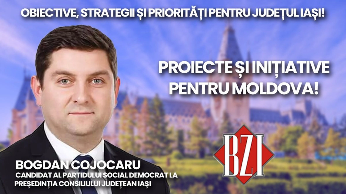 LIVE VIDEO - Campanie Electorală 2024! O nouă ediție BZI LIVE alături de Bogdan Cojocaru, candidat al Partidului Social Democrat la președinția Consiliului Județean Iași - FOTO
