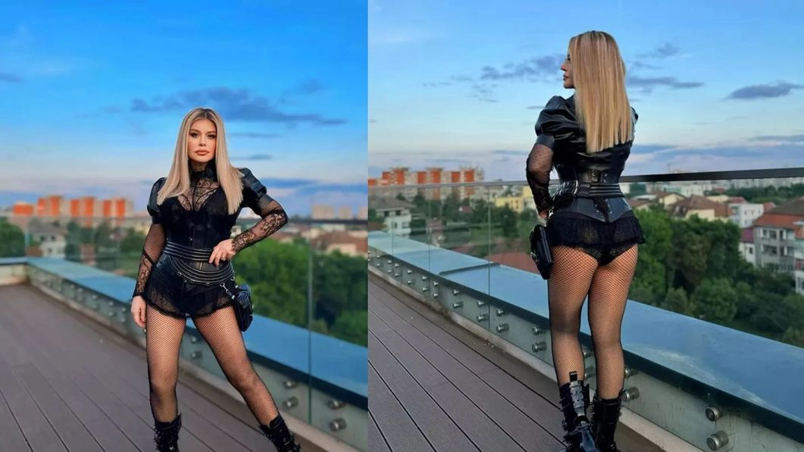 Loredana, super sexy într-un corset negru, la înălțime! „Am crezut că e Khloe Kardashian” - FOTO