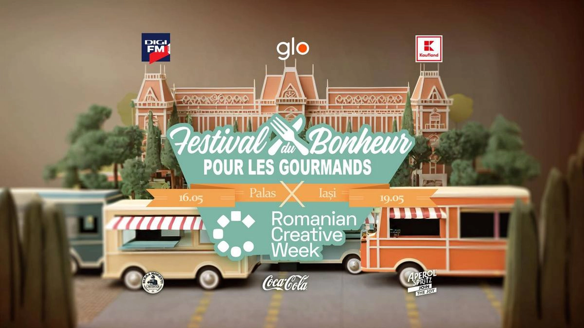 Festival du Bonheur pour le gourmands aduce delicii culinare în premieră la Iași, în grădina Palas, cu ocazia Romanian Creative Week