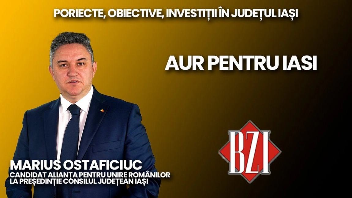 LIVE VIDEO - Liderul AUR și candidatul la președinția Consiliului Județean Iași, parlamentarul Marius Ostaficiuc într-o ediție specială BZI LIVE - FOTO