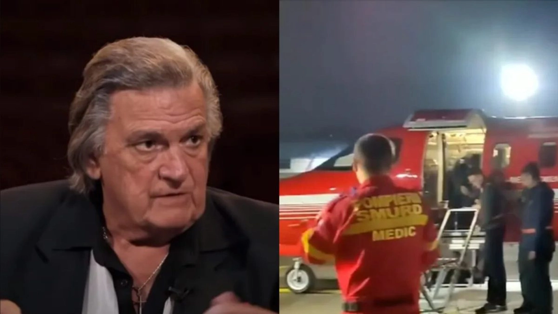 Primele imagini cu Florin Piersic, după ce a fost adus de urgență în Capitală! Cum a fost surprins actorul în ambulanță