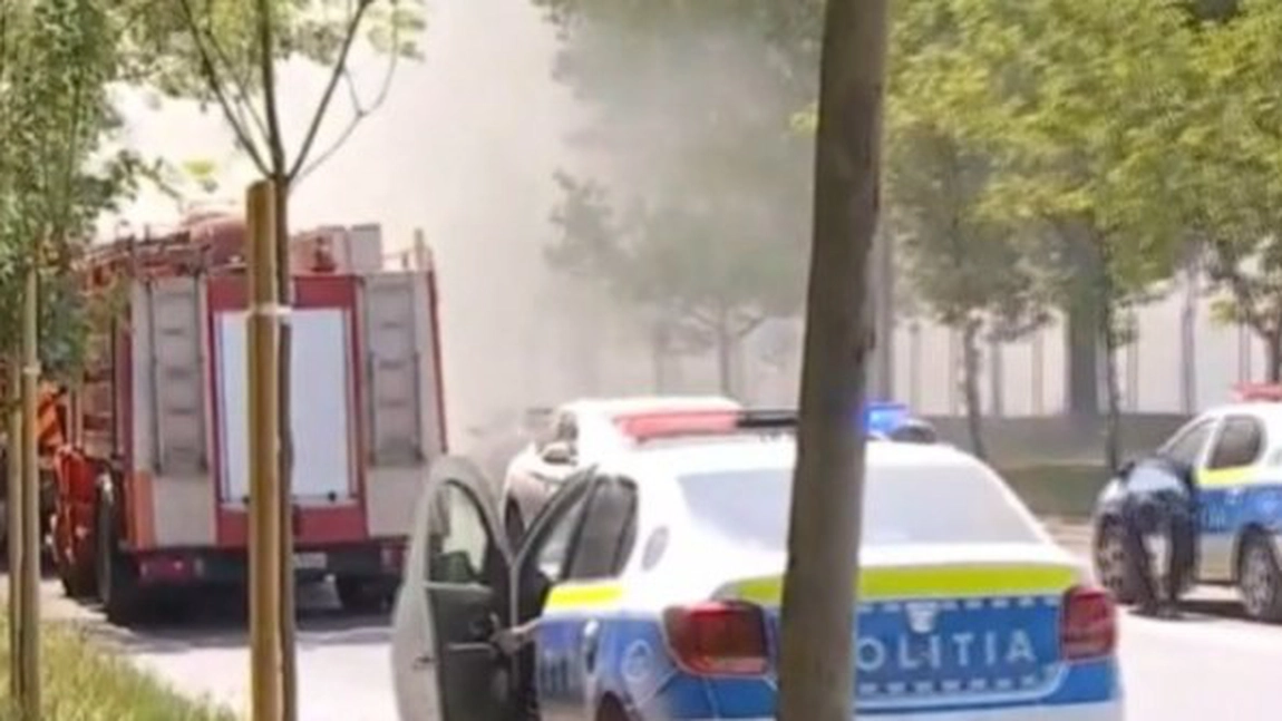 Incendiu de vegetație în București! Mai multe echipaje de pompieri au intervenit