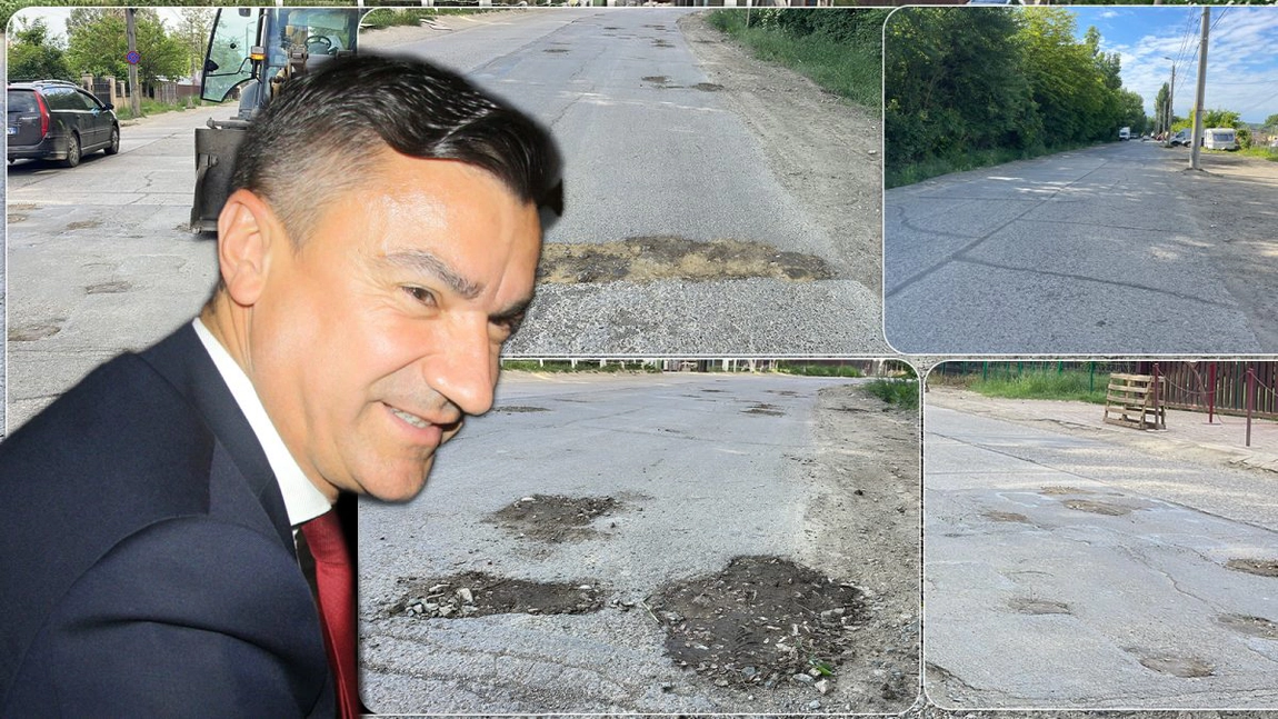 Mihai Chirica nu mai vrea să fie primarul Iașului! Ca să nu mai fie ales, a „comandat” ca gropile din asfalt, de la Bazar, să fie acoperite cu pământ! Iată imaginile de circ! - FOTO/VIDEO