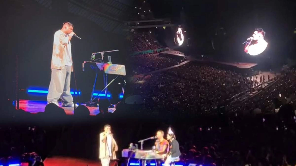 Scandal la concertul Coldplay din București! 50.000 de persoane l-au huiduit pe manelistul Babasha - VIDEO