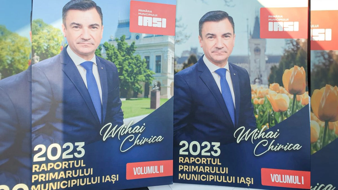 Mihai Chirica a cheltuit 60.000 de lei din bugetul primăriei pe o broșură de lux unde și-a publicat raportul de activitate pentru anul 2023