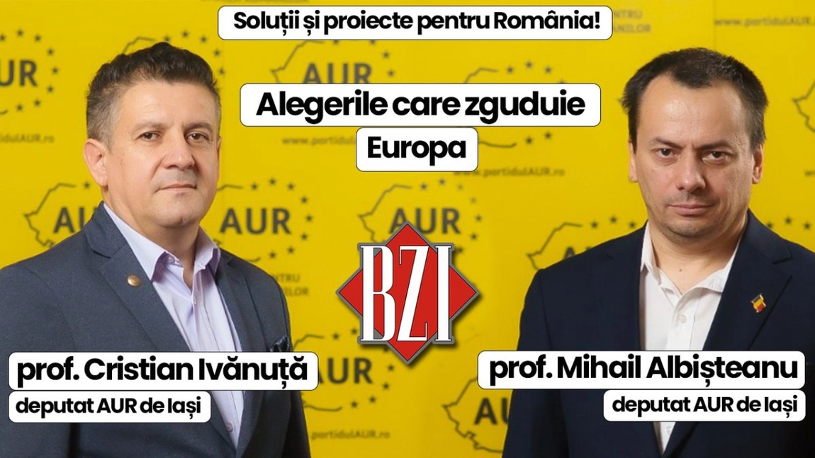 LIVE VIDEO - Deputații AUR de Iași, profesorii Cristian Ivănuță și Mihail Albișteanu, într-o emisiune BZI LIVE de impact și actualitate