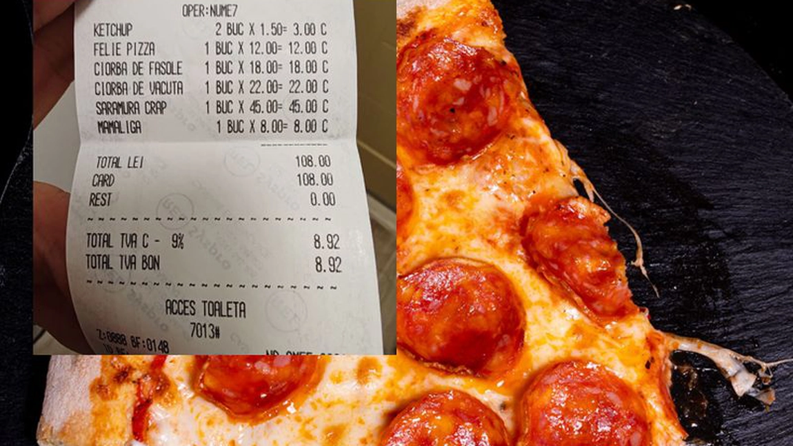 Cât a dat o turistă pe o felie de pizza în Mamaia: Au obligat-o să plătească și ketch-up-ul!