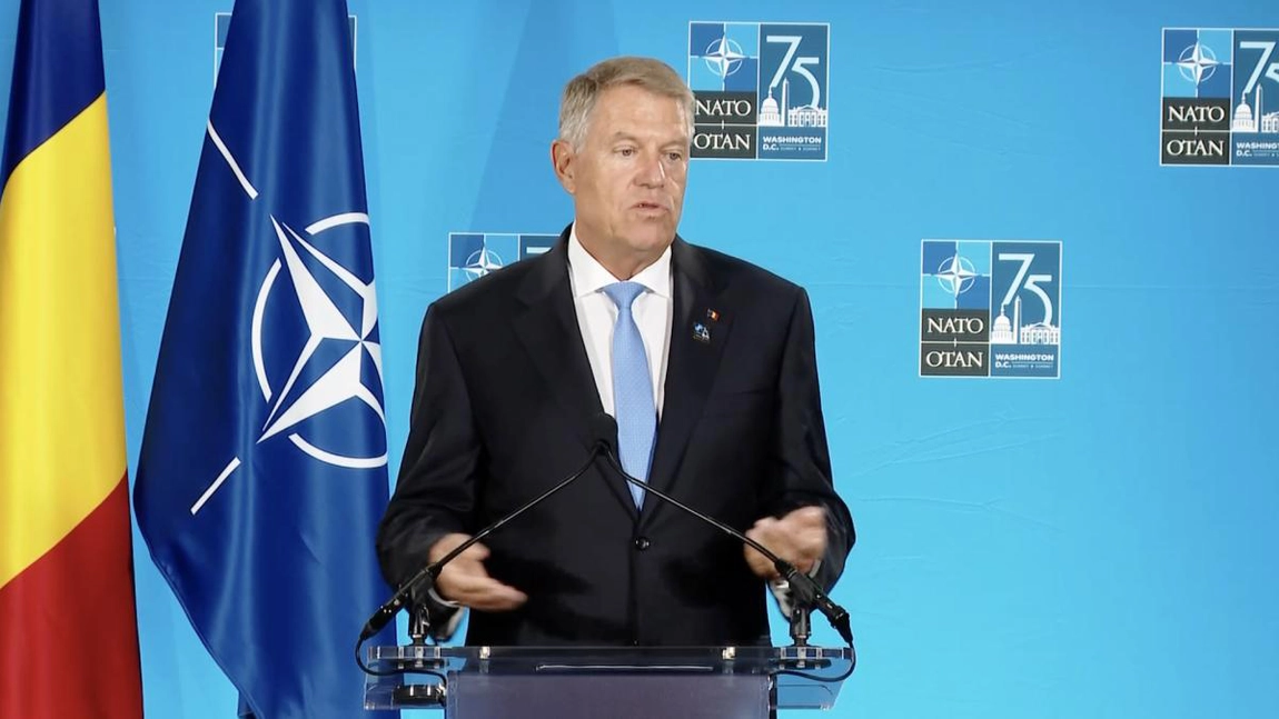 Klaus Iohannis a vorbit despre cursa pentru șefia NATO, la care a renunțat
