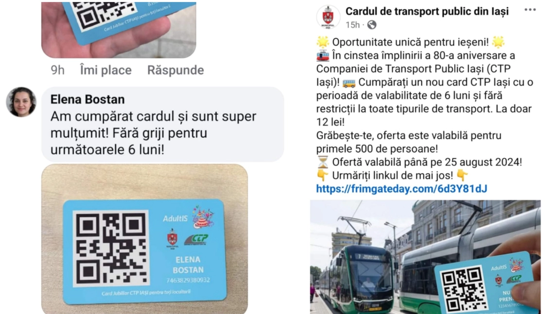 Țeapă de proporții privind cardurile de transport de la CTP Iași! Hoții au luat, la rând, orașele din România: „Nici măcar nu au fost atenți la detalii”